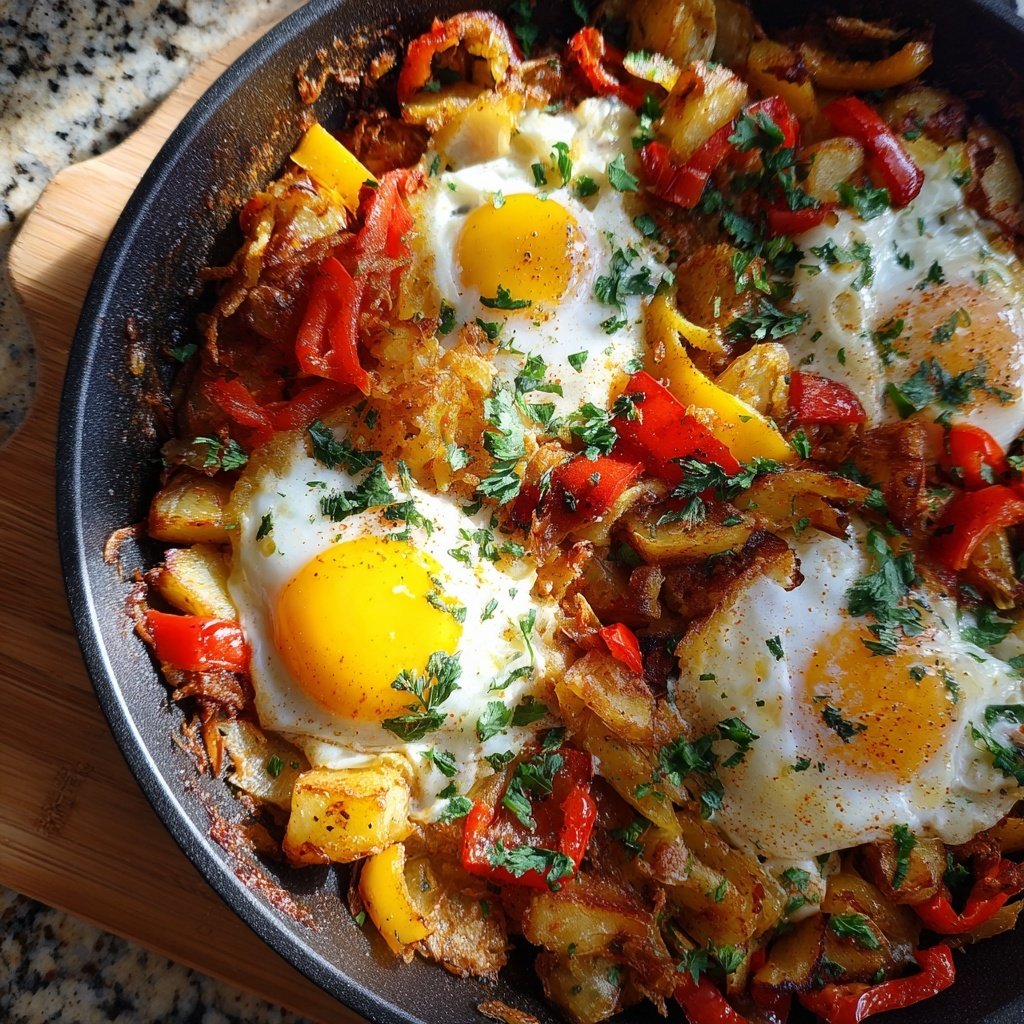 One-Pan Breakfast Skillet with Crispy Potatoes​