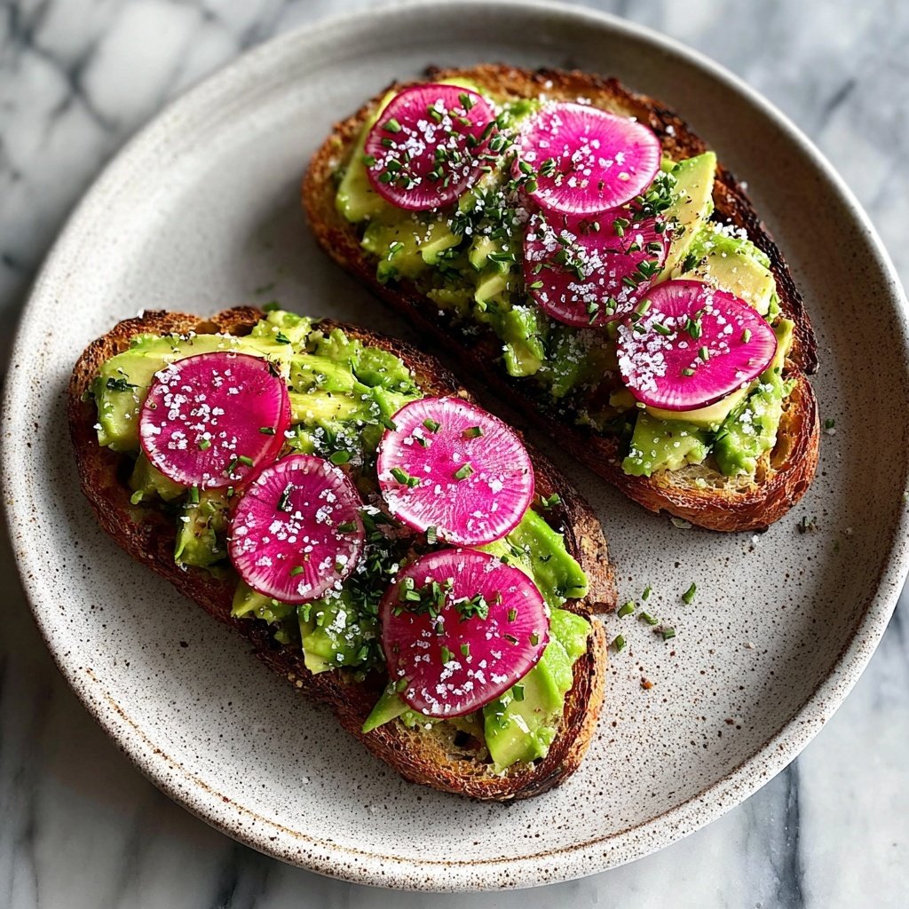 Avocado Toast with Radishes