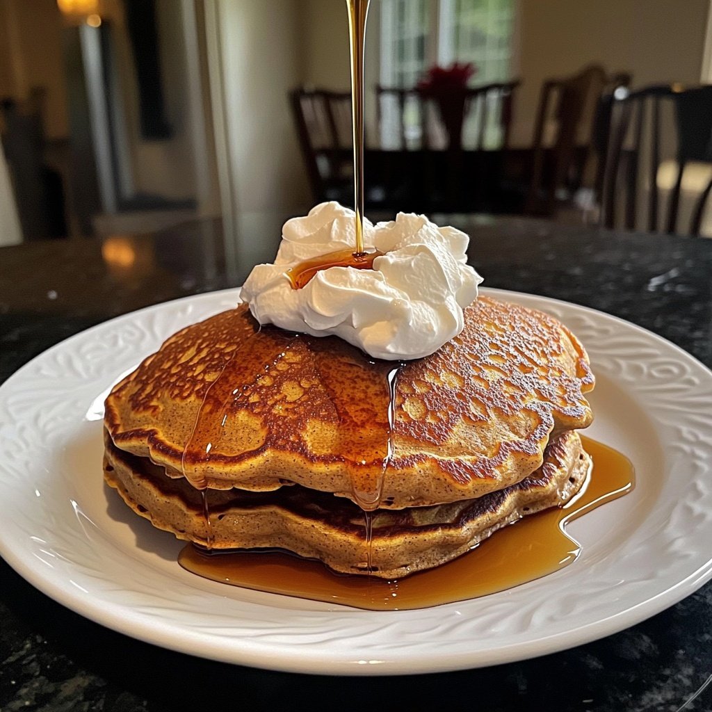 Fluffy Gingerbread Pancakes