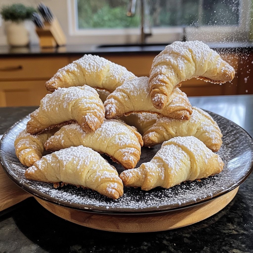 Vanilla Crescent Cookies with Bourbon Vanilla