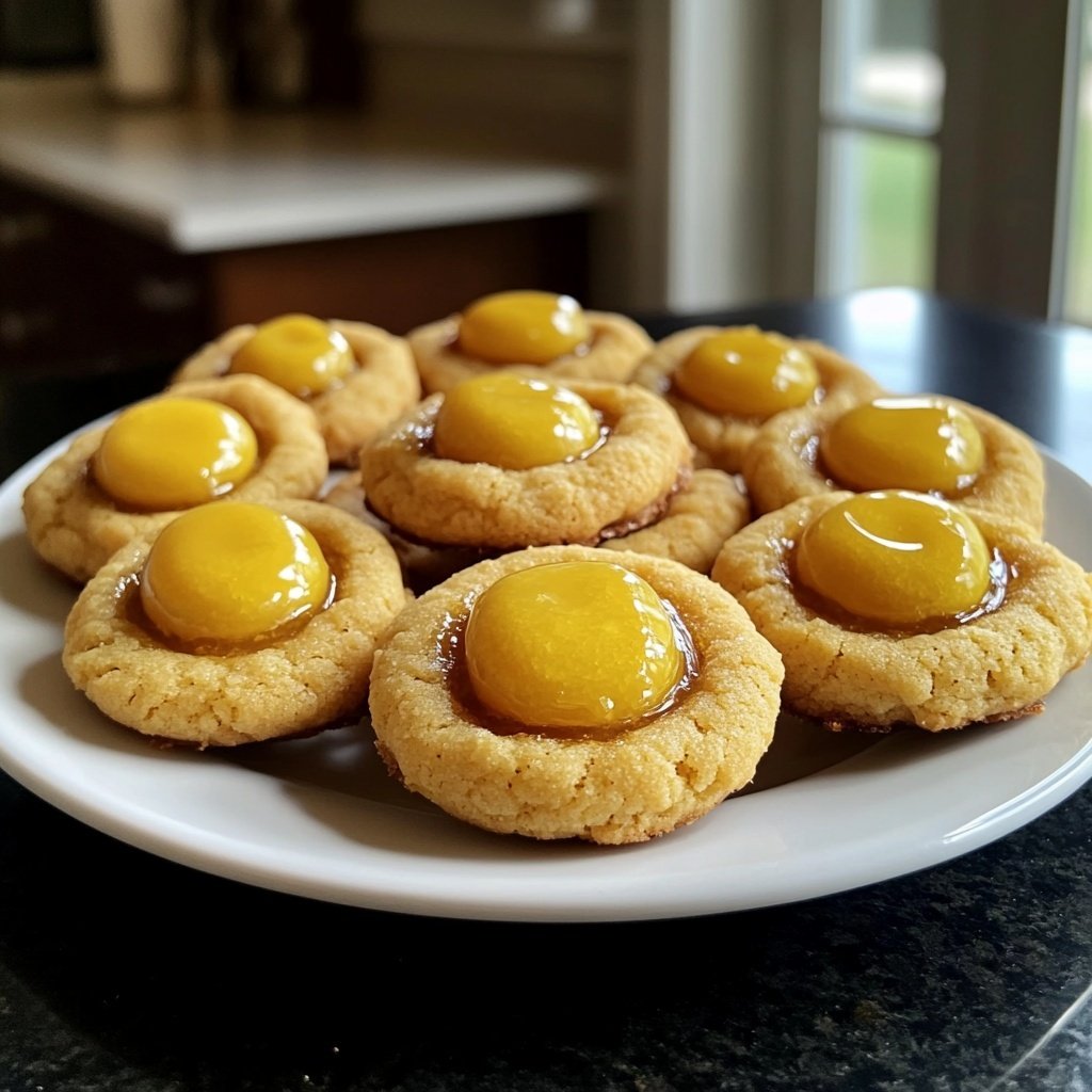 Lemon Zest Thumbprint Cookies
