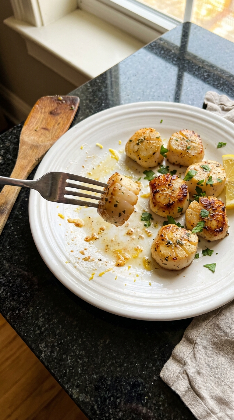 Lemon Herb Seared Scallops