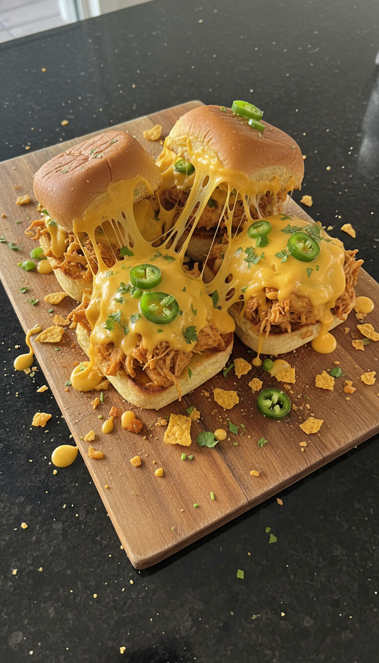 Loaded Nacho Chicken Sliders