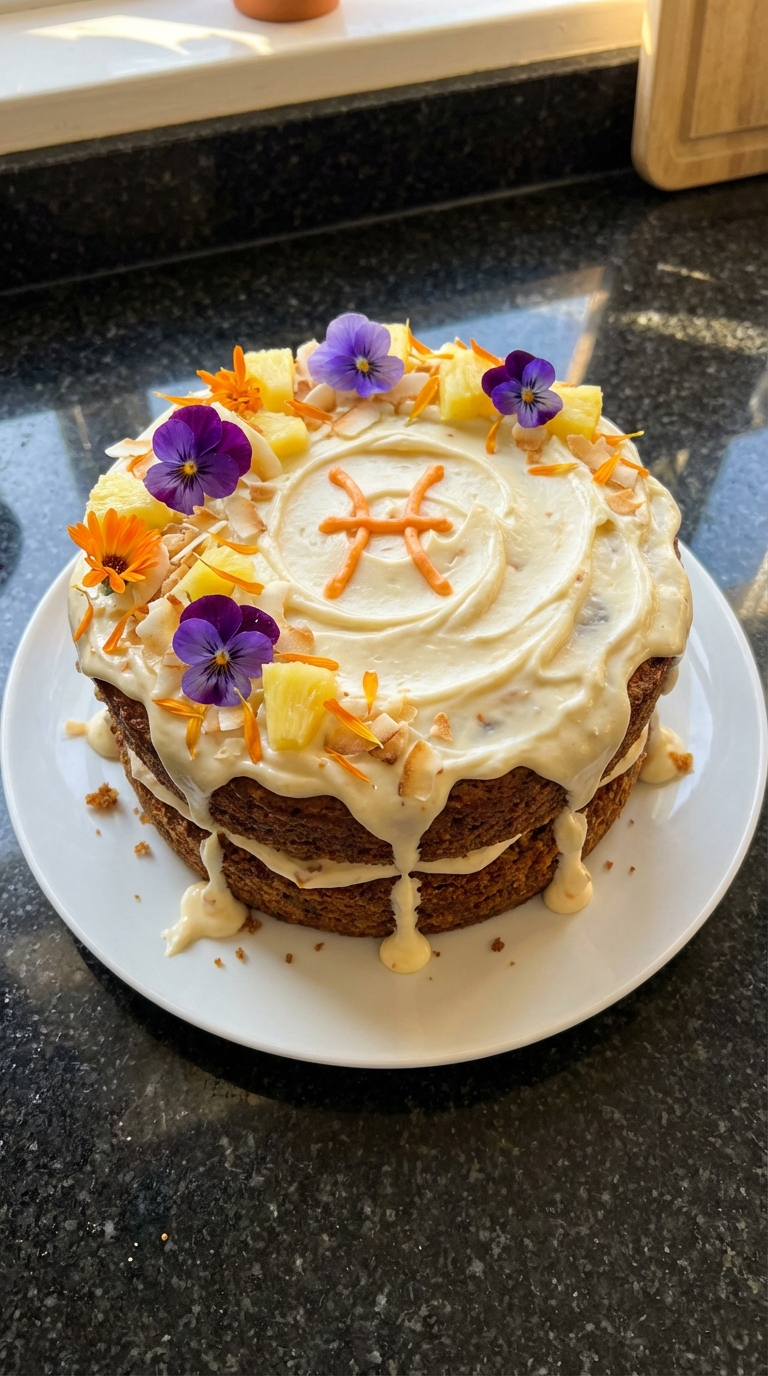 Tropical Carrot Pisces Cake