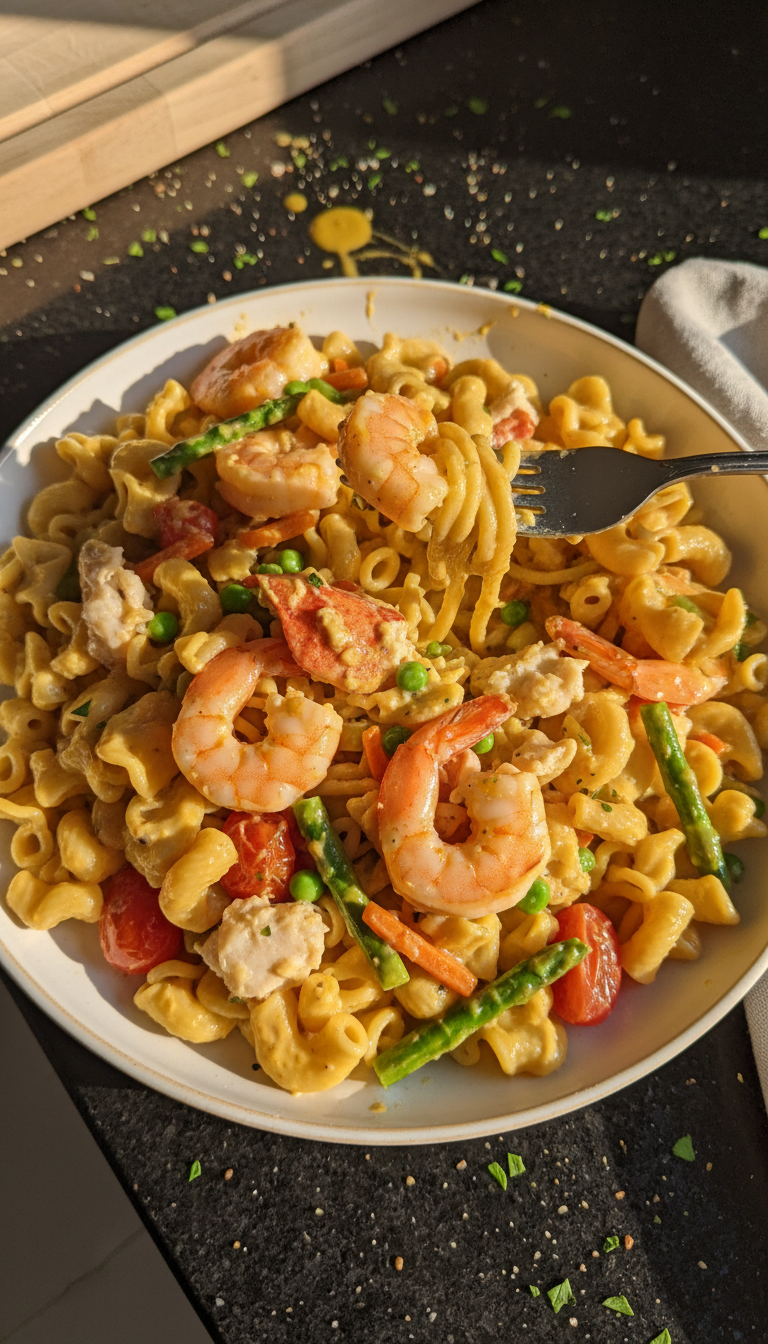 Shrimp & Lobster Pasta Primavera