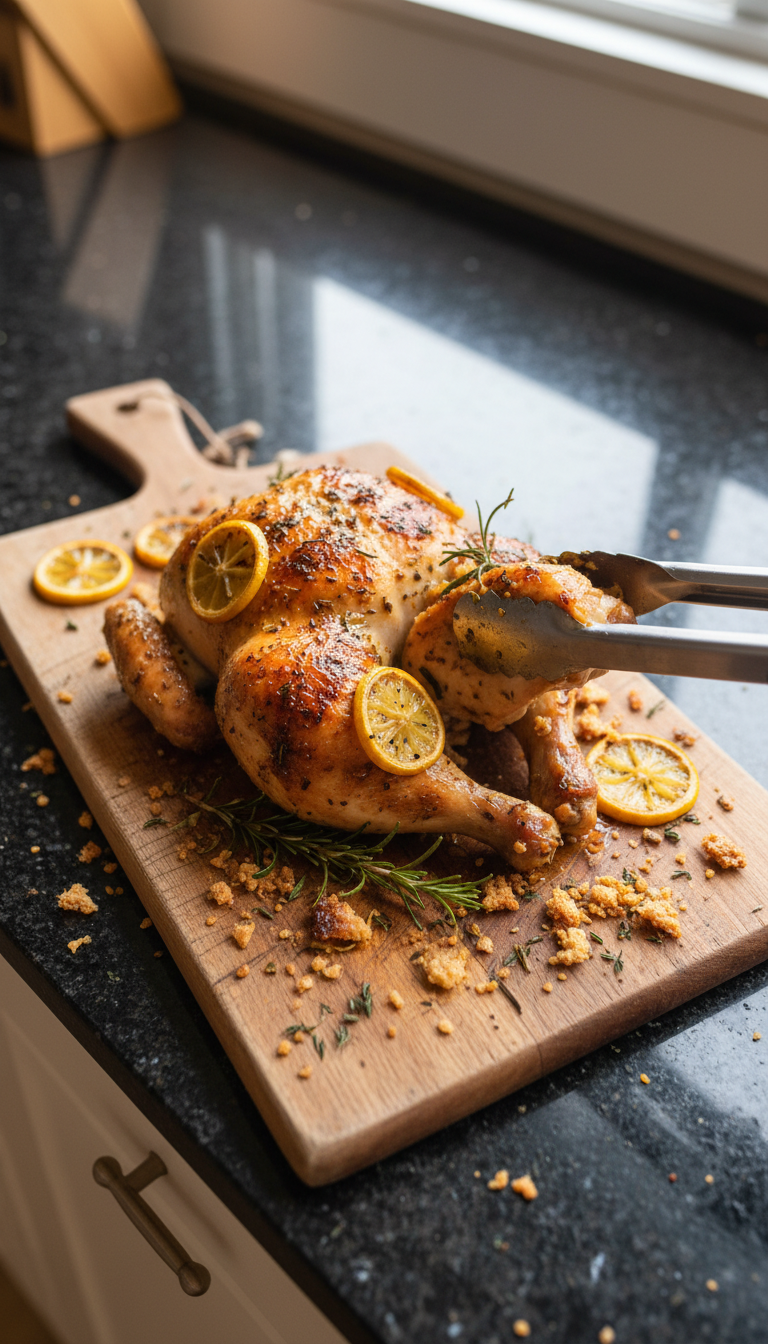 Crispy Oven Roasted Lemon Chicken