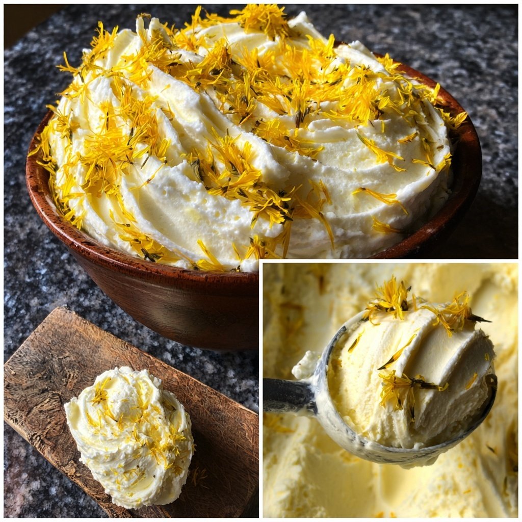 Floral Dandelion Ice Cream