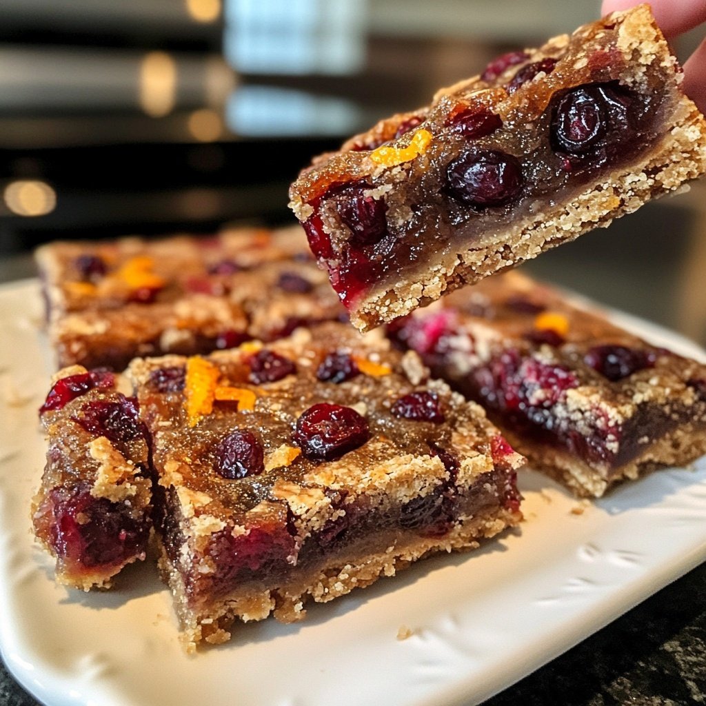 Spiced Mulled Wine Fruit Bars
