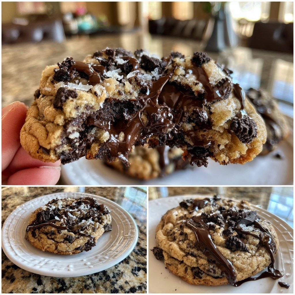 Copycat Crumbl Chocolate Oreo Cookies Recipe