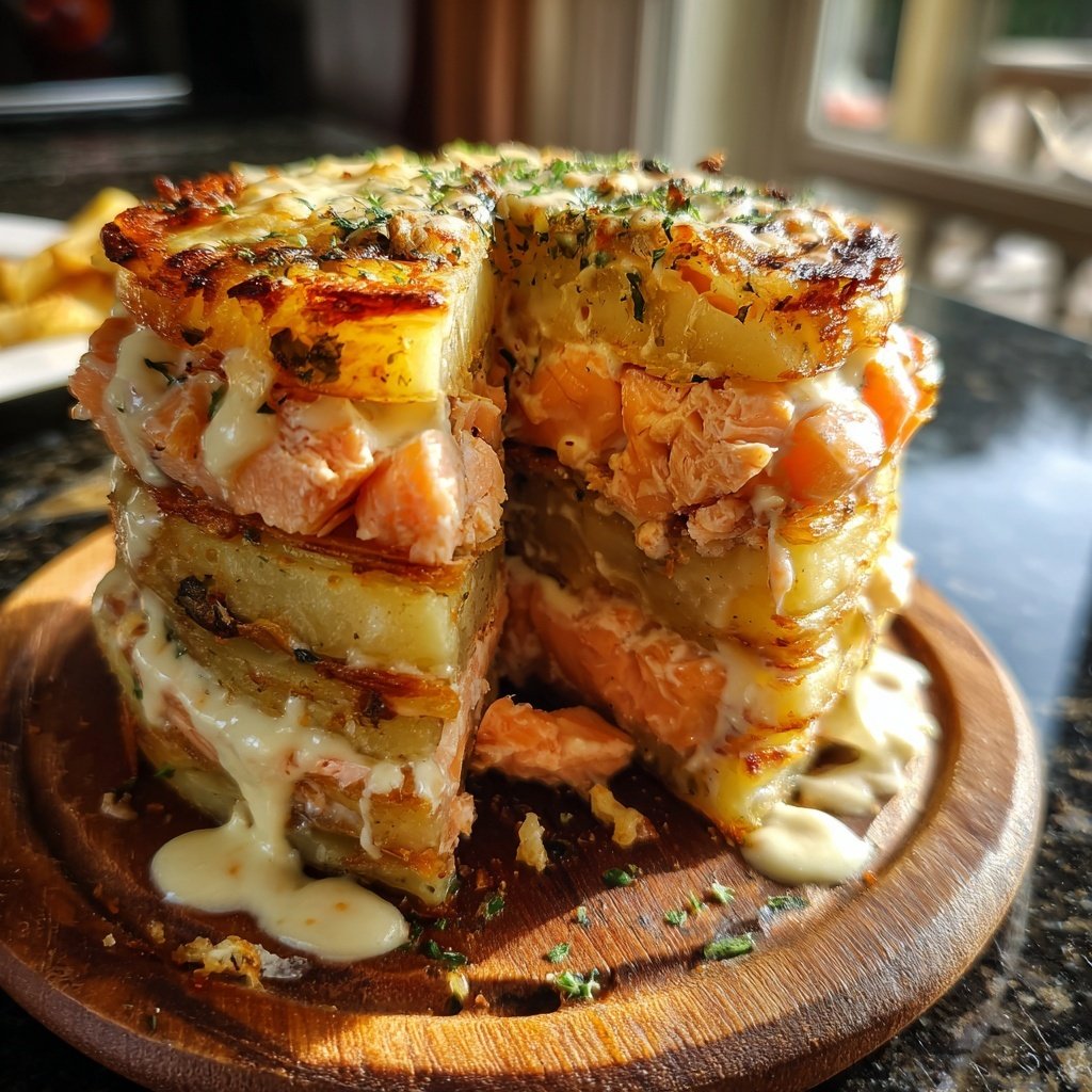 Ultimate Salmon Potato Stack