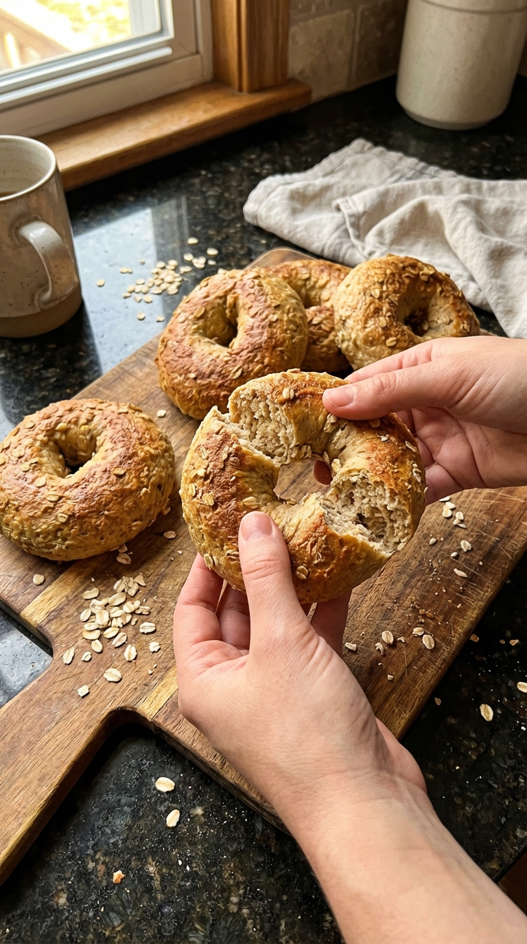 Protein Oatmeal Bagels