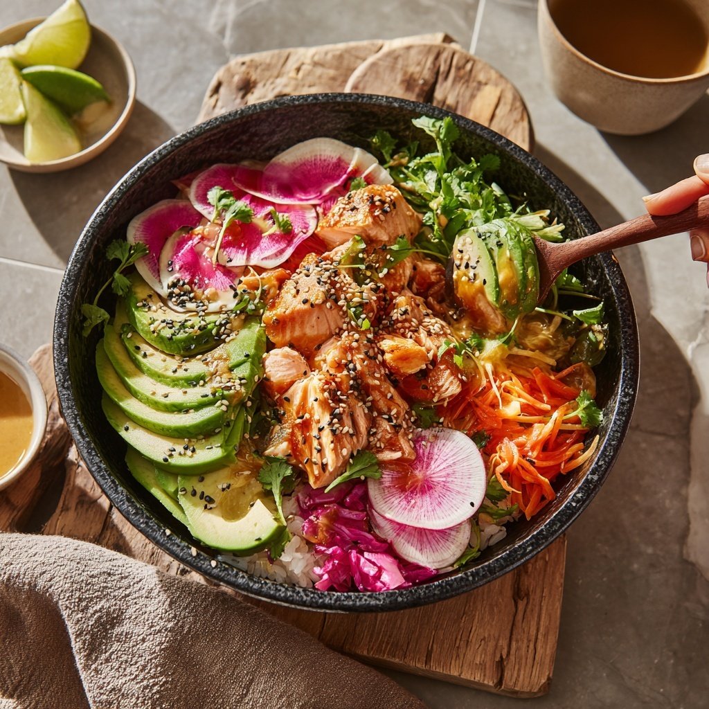 Vibrant Buddha Salmon Bowl